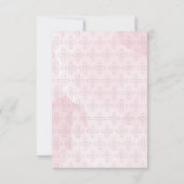 ガールズバプテスマ，《キリスト教》洗礼式や命名式招待状，水彩画 招待状 (裏面)