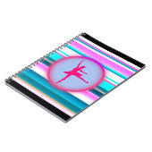 ガールズバレリナダンスストライプズ ノートブック (左側)