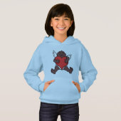 ガールズバレンタインフード付アフリカキューピッドスウェットシャツ (正面フル)