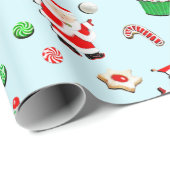 ガールズバレーボールクリスマスホリデー ラッピングペーパー (ロールコーナー)