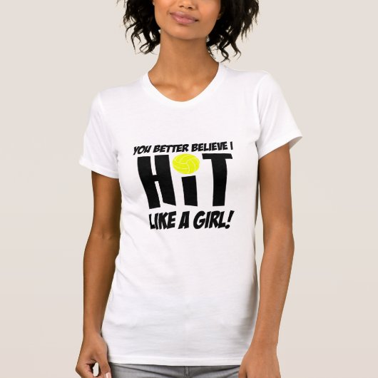 ガールズバレーボール Tシャツ (正面)