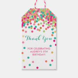 ガールズバースデーパーティーありがとうメッセージカード ギフトタグ