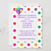 ガールズバースデーパーティー雑誌 招待状 (裏面)