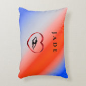 ガールズパティオティックレッドホワイト&ブルー体操 アクセントクッション (正面(垂直))