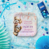 ガールズパピレッズポーティ誕生日紙プレート ペーパープレート (パーティー)