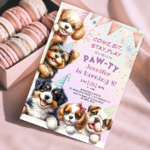 ガールズパピレッズポーティ8誕生日招待状 招待状