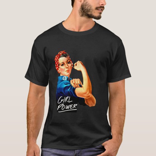 ガールズパワー、強い独立した女性 Tシャツ (正面)