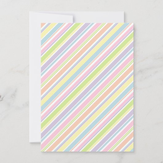 ガールズパンケーキパジャマ誕生日パーティー 招待状 (裏面)