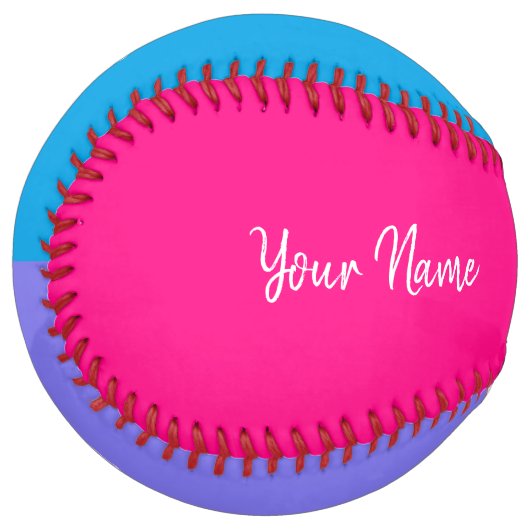 ガールズパーソナライズされたソフトボールby HAMbyWG ソフトボール (正面左)