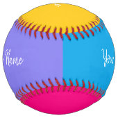 ガールズパーソナライズされたソフトボールby HAMbyWG ソフトボール (裏面)