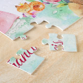 ガールズパーソナライズされたプリンセス名前をカスタムする ジグソーパズル (側面)