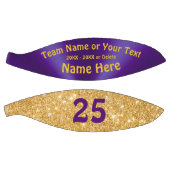 ガールズパープルと金ゴールドパーソナライズされたバスケットボール バスケットボール (パネル)