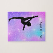 ガールズパープルグラデーションノートブック ジグソーパズル (横)