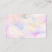 ガールズパープルドラゴンおむつラッフルベビーシャワー エンクロージャーカード (裏面)