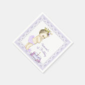 ガールズパープルプリンセス1stバースデーカクテルナプキン スタンダードカクテルナプキン (角)