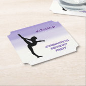 ガールズパープル体操グラデーションパーティー ペーパーコースター (アングル)