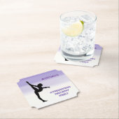 ガールズパープル体操グラデーションパーティー ペーパーコースター (インサイチュ)