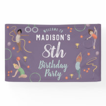 ガールズパープル体操子供の誕生日へようこそ