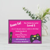 ガールズビデオゲームトラック誕生日パーティー 招待状 (スタンド正面)