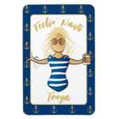 ガールズビーチウィークエンドフォーおもしろいズバケーションドア マグネット (縦)