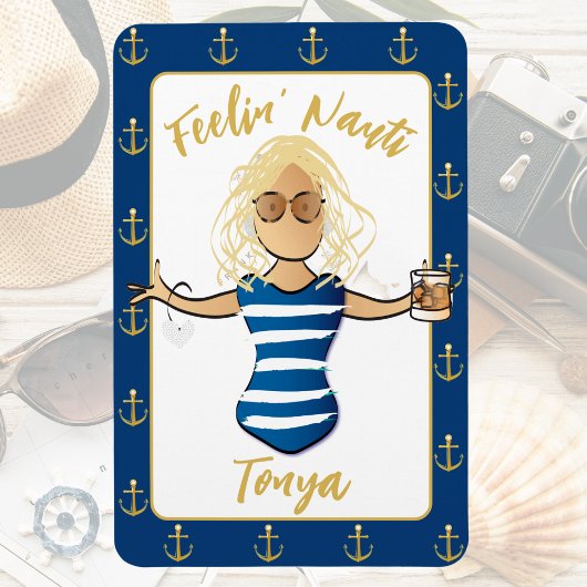 ガールズビーチウィークエンドフォーおもしろいズバケーションドア マグネット