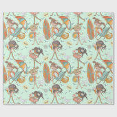 ガールズビーチパーティーラッピング紙 ラッピングペーパー (フラット)