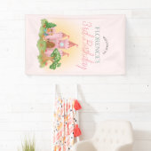 ガールズピお洒落ンクプリンセス誕生日へようこそ 横断幕 (インサイチュ)