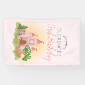 ガールズピお洒落ンクプリンセス誕生日へようこそ 横断幕 (横)