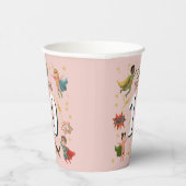 ガールズピクールックススーパーヒーロー子供の誕生日 紙コップ (右)