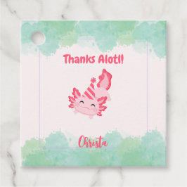 ガールズピンクアクソロトル1st誕生日パーティー フェイバータグ