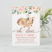 ガールズピンクオーディアバースデーパーティー招待 招待状 (スタンド正面)