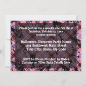 ガールズピンクスカルハローウィンパーティ 招待状 (裏面)