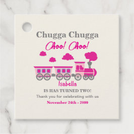 ガールズピンクトレイン2nd誕生日パーティー フェイバータグ