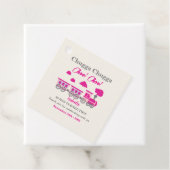 ガールズピンクトレイン2nd誕生日パーティー フェイバータグ (インサイチュ)