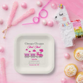 ガールズピンクトレイン2nd誕生日パーティー ペーパープレート (パーティー)