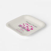 ガールズピンクトレイン2nd誕生日パーティー ペーパープレート (傾斜あり)