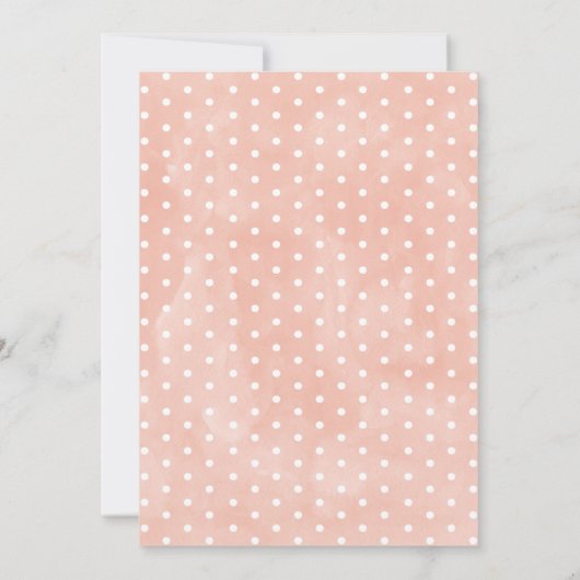 ガールズピンクパンプキンファースト誕生日招待状 招待状 (裏面)