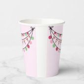 ガールズピンクピザパーティー誕生日 紙コップ (左)