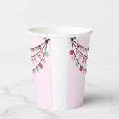 ガールズピンクピザパーティー誕生日 紙コップ (右)