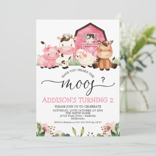 ガールズピンクファーム聞いたことがあるMoos誕生日 招待状 (スタンド正面)