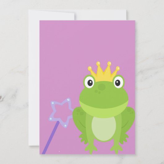 ガールズピンクプリンセス招待状 招待状 (裏面)