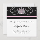 ガールズピンクプリンセス誕生のお知らせ 案内状 (裏面)