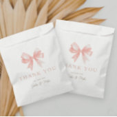 ガールズピンクボウコケフェミニンットベビーシャワー フェイバーバッグ