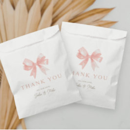 ガールズピンクボウコケフェミニンットベビーシャワー フェイバーバッグ