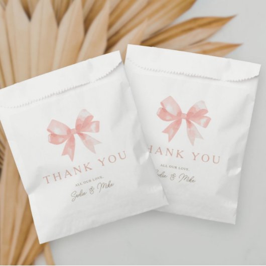 ガールズピンクボウコケフェミニンットベビーシャワー フェイバーバッグ