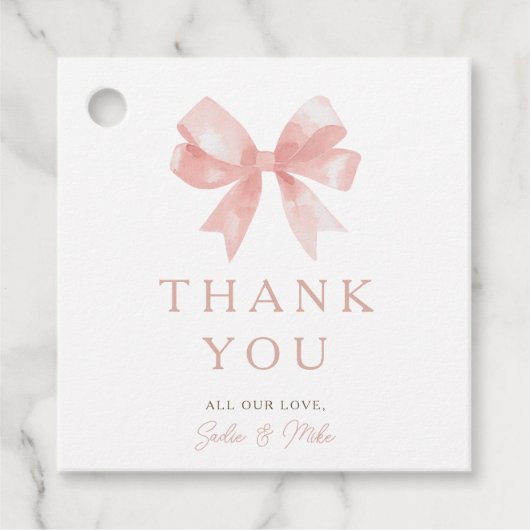 ガールズピンクボウコケフェミニンットベビー フェイバータグ (正面)