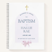 ガールズピンクボウモダンバプティスゲストブック ノートブック (正面)