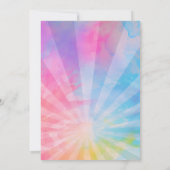 ガールズピンクボーリング絞り染めパーティー 招待状 (裏面)