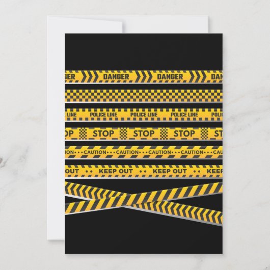 ガールズピンクミステリーエスケープルーム誕生日 招待状 (裏面)