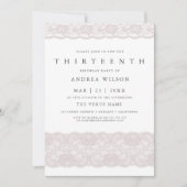 ガールズピンクレース13thバースデーパーティー招待状 招待状 (正面)